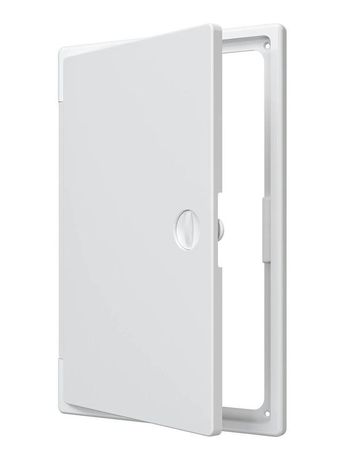 Люк-дверца ревизионная накладная 200х300мм с ручкой-задвижкой АБС бел. EVECS ЛТ2030П ЭРА