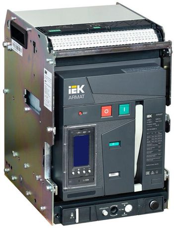 Выключатель автоматический воздушный ARMAT выдвижного исполнения 3P типоразмер B 85кА 800А расцепитель TT с комплектом аксессуаров 220В: мотор привод катушка включения отключения - AR-ACB-3VB-085-0800A-TTCF IEK