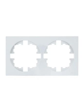 Рамка 2-м OSEN горизонт. квадрат бел. LEZARD 743-0200-147