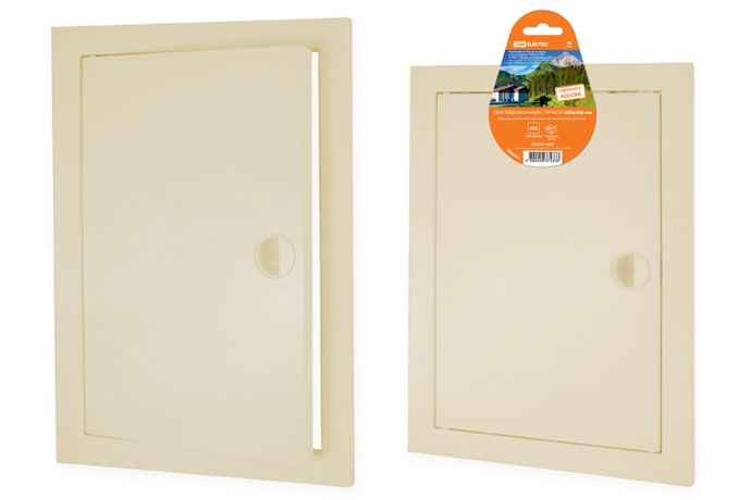 Люк ревизионный с ручкой 300х400, слоновая кость | SQ1807-0435 TDM