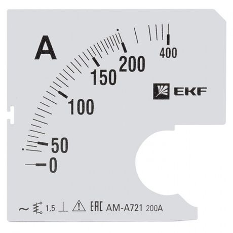Шкала сменная для A721 200/5А-1,5 EKF PROxima | s-a721-200