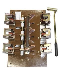 Переключатель ПБ-34 П У3 400А 380В гетинаксовое основание правая боковая рукоятка IP00 с дугогасительными камерами Электротехник ET520972 ET522285