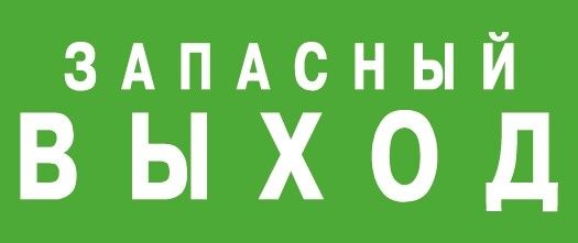 Светильник аварийного освещения ЭЗ "Запасный выход" (150х300) | 1002150300 АСТЗ Ардатов