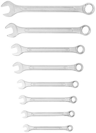 Ключи комбинированные в нейлоновом чехле ''Хард'', набор 8 шт. (8-19 мм) - 63420 РОС