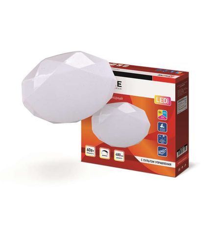 Светильник светодиодный COMFORT DIAMOND 60Вт 230В 3000-6500K 4800Лм 480x80мм с пультом ДУ | 4690612016252 IN HOME