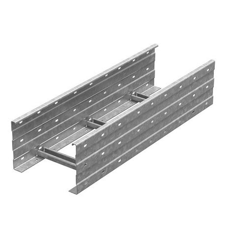 Лестничный лоток кабельрост 400х200х6000, толщ. 2,5 мм, Сендзимир цинк, 018426 | ЛКР-400х200х6000-2,5-СЦ Ostec