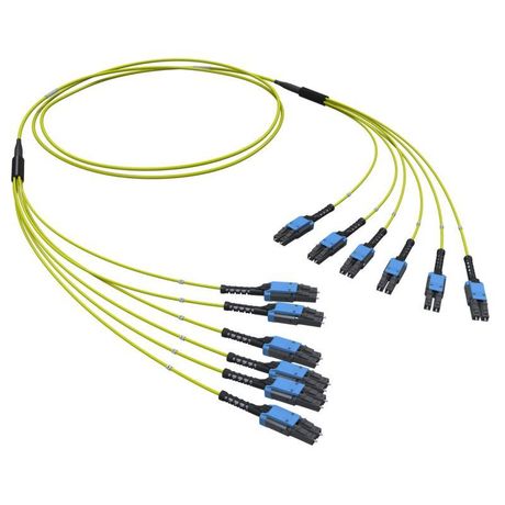 Оптическая разветвительная сборка 12ОВ 9/125 OS2, 6хLC-UPC Duplex Uniboot/6хLC-UPC Uniboot, 10м (предустановленнаяконфигурация: тип полярности ДКС RNFLL12S10