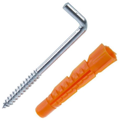 Шуруп-костыль 8х85 с универсальным дюбелем 12,0х71 (2шт) - пакет | 114327 Tech-KREP