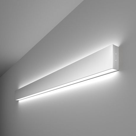 Светильник светодиодный накладной линейный двусторонний 103см 40W 6500K матовое серебро (101-100-40-103) | a041470 Elektrostandard