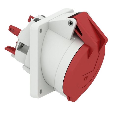 Розетка встраиваемая 32А 5п 400В IP44 наклонная фланец 85х85 Quick-Connect Bals 12995 12995-Bals