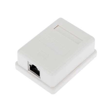 Розетка компьютерная внешняя 1-порт RJ-45 8P8C FTP экранированная кат6, REXANT - 03-0142 MEET