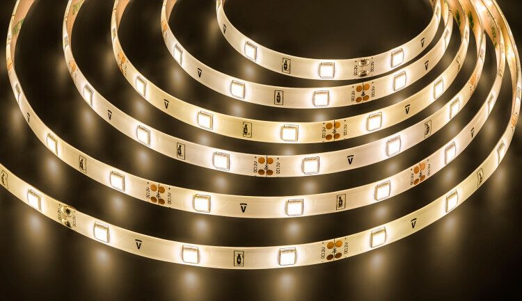 Лента светодиодная NLS-5050WW30-7,2-IP65-12V R5 7,2Вт 12В 2700К IP65 5м | 71415 Navigator 18200