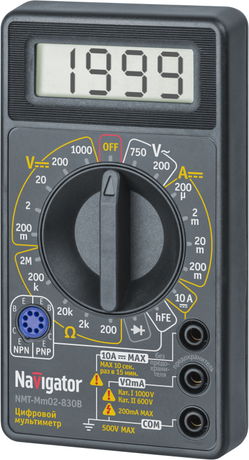 Мультиметр цифровой Navigator NMT-Mm02-830B (830B) - 23919 82430