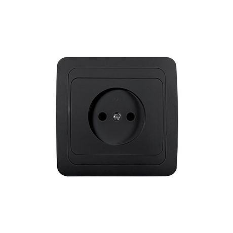 Розетка 1-м CLASSICO 2022B черн. IN HOME 4690612061092