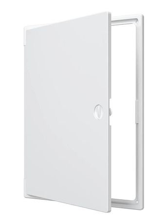 Люк-дверца ревизионная накладная 300х400мм с ручкой-задвижкой АБС бел. EVECS ЛТ3040П ЭРА