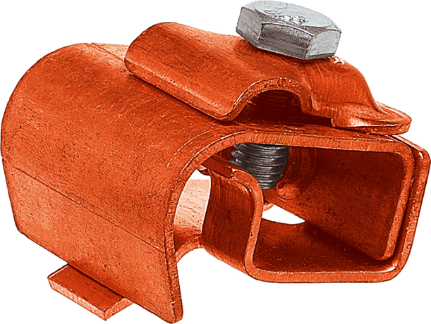 Держатель проводника круглого 8-10 мм для желоба водостока, медь|91080|Ezetek