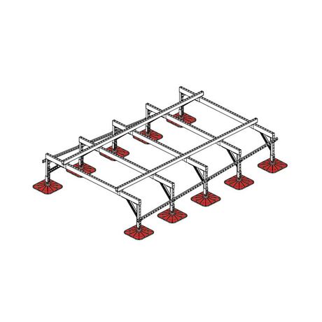 Конструкция опорная для установки оборудования TECHNORAPTOR FOOT 2000х3000 тип 2 KM-TR-F-SSEI-2000-3000-2 КМ TR0046 КМ-Профиль