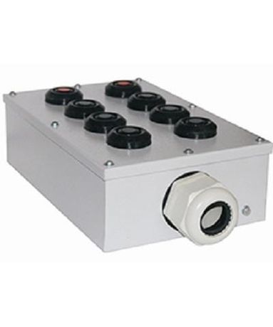 Пост кнопочный ПКУ-15-21.241-54У2 (6хКЕ081/2(1з+1р) черн. + 2хКЕ081/2(1з+1р) красн. PG-36) Электротехник ET054497