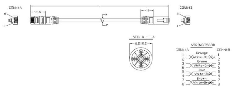 PC-LPM-UTP-RJ45-RJ45-C6a-1M-LSZH-BL Патч-корд U/UTP, Cat.6a (100% Fluke Component Tested), 10G, LSZH, 1 м, синий | 490034 Hyperline