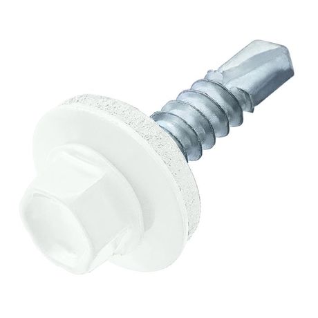 Саморез кровельный 5.5х19 RAL 9003 сигнальный бел. (коробка) (уп.70шт) СТРОЙМЕТИЗ 2150214