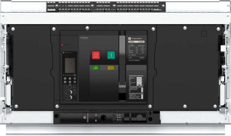 Выключатель автоматический воздушный 3п 6300А SystemePact ACB63H 6.0H выкатн. ВП MCH+MX+XF AC 230В SE SPA63H633DVNN58H APC