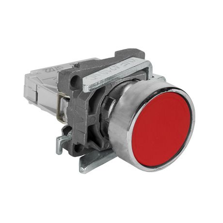 Кнопка КМЕ4210мС-красный-1но+0нз-цилиндр-IP65| 284285 | КЭАЗ