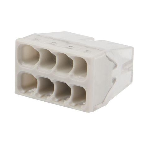 Экспресс-клемма строительно-монтажная СМК 2273-208 8-проводная 0.5-2.5кв.мм (блист.6шт) Rexant 07-3215-6 MEET