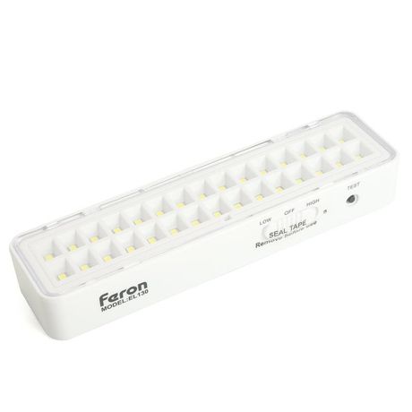 Светильник аккумуляторный, 30LED DC, белый, EL130 | 48987 FERON