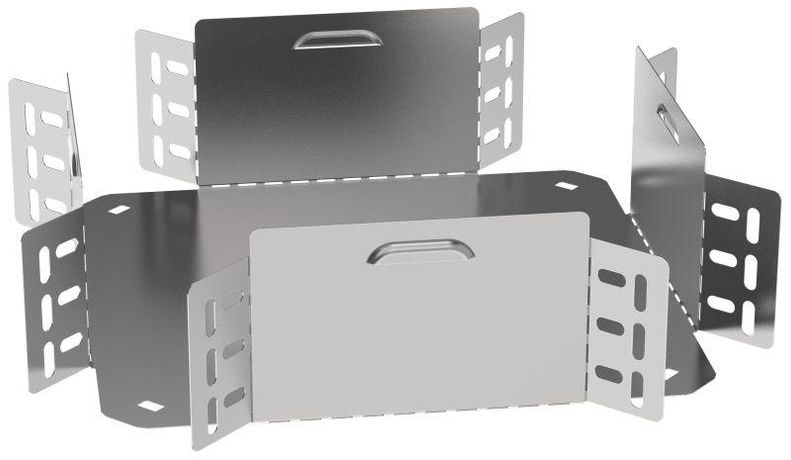 Ответвитель для лотка 100х100 0.6мм ESCA 3 IEK ES3-KR-100-100-06