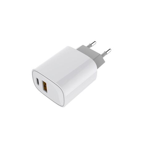 Устройство зарядное сетевое с двумя портами USB-A + USB-C 20Вт Rexant 18-2207 MEET