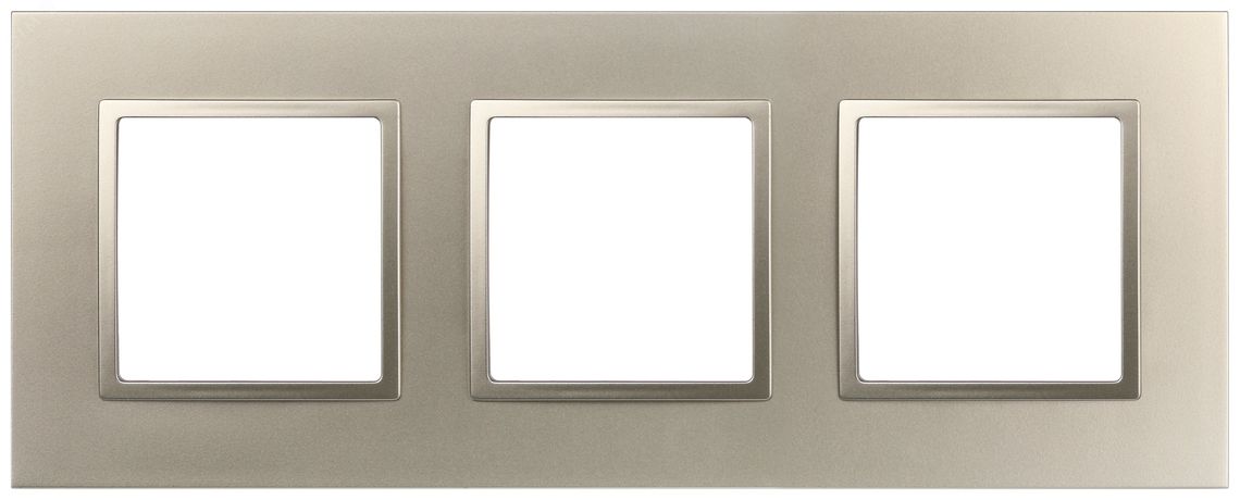 Рамка для розеток и выключателей Elegance 14-5013-04 Classic, на 3 поста, шампань | Б0060584 ЭРА