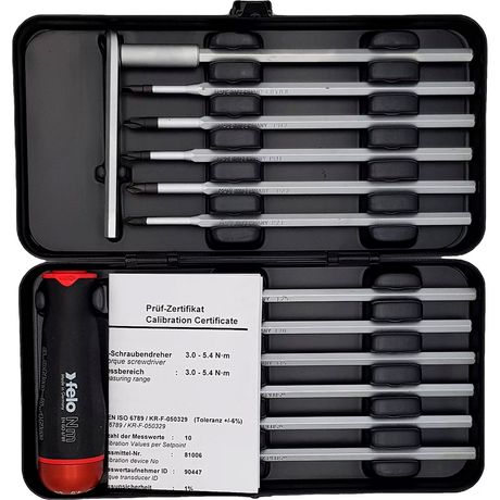 Отвертка серия Nm 3.0-5.4 с набором насадок (уп.12шт) в кейсе Felo 10099316