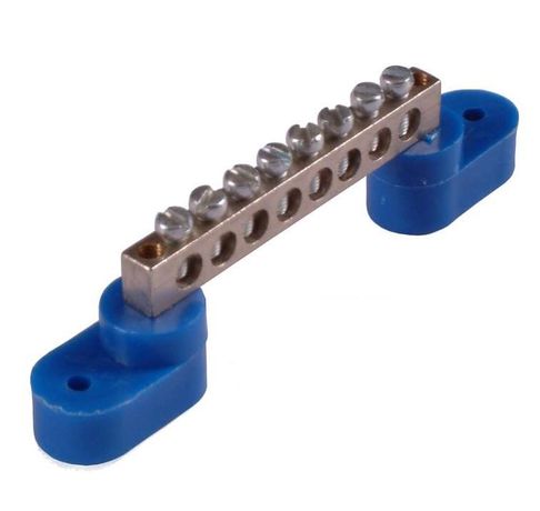 Шина _N_ 63.07.2 "N" на 7 присоединений 63А 2 изоляторах стойка | HEGEL