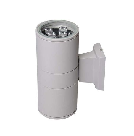 Светильник светодиодный архитектурный ДБУ PWL-245110/24D 2x12w 6500K GR фасадный| .5015128 | Jazzway 5015128B