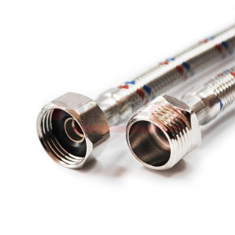 Подводка гибкая для воды 1/2дюйм В-Н 120см (80) VALFEX S/S 120сm