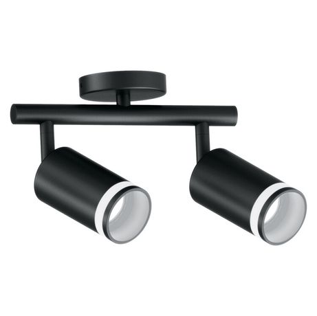 Светильник ДБО 2хGU10 без ламп наклонный черный - 41489 FERON ML232