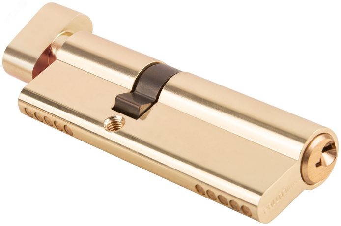 Цилиндровый механизм ''PALLADIUM'' асимметричный, 90 мм, ключ-завертка, латунь - 67248 РОС
