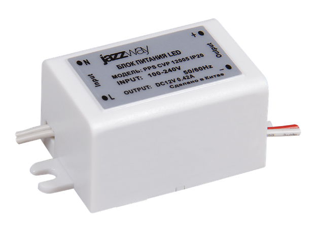Драйвер для светодиодной ленты LED PPS CVP 12005 5Вт 12В IP20 | 1032423 Jazzway