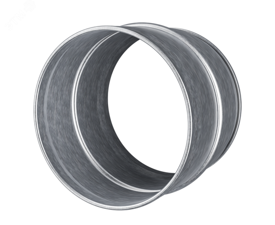 Соединитель каналов оцинкованный D100 - 10ПЦ-1 ЭРА 22953