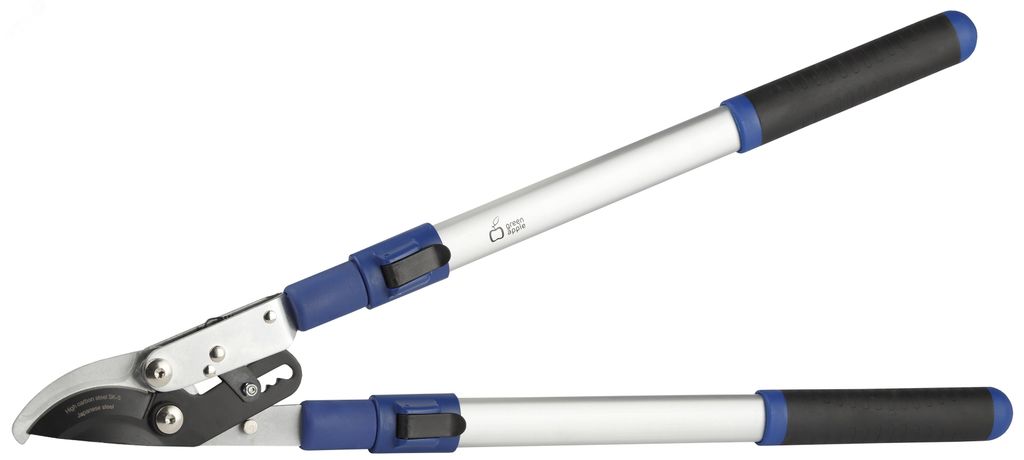 Сучкорез телескопический (+30см) с храповым механизмом плоскостной (1/12) Green Apple Б0003062 ЭРА