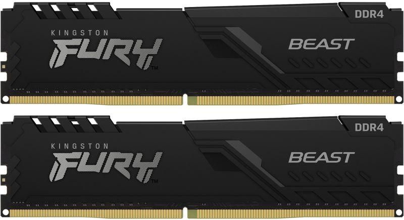 Память оперативная KF432C16BBK2/16 16GB 3200MHz DDR4 CL16 DIMM (Kit of 2) FURY Beast Black KINGSTON 1000632770