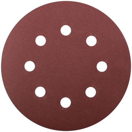 Круги шлифовальные с отверстиями (липучка), алюминий-оксидные, 125 мм, 5 шт Р 180 - 39668 РОС