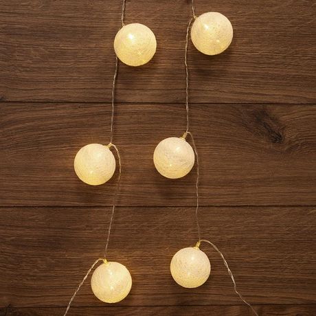 Гирлянда светодиодная "Тайские фонарики "Пломбир" 1.5м 10LED тепл. бел. 0.1Вт IP20 провод ПВХ прозр. элементы питания 2хAA (не в компл.) Neon-Night 303-077