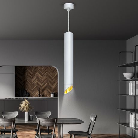 Светильник подвесной (подвес) PL 17 WH MR16/GU10, белый, потолочный, цилиндр | Б0055580 ЭРА