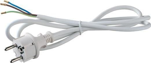 Кабель сетевой S-LR2A с прямой евровилкой 1.5м заземл. бел. Volsten 9344
