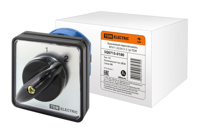 Кулачковый переключатель КПУ11-25/54 (1-2 1р) - SQ0715-0180 TDM