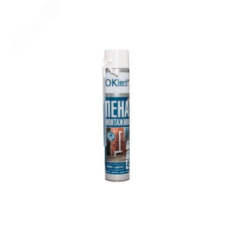 Пена бытовая монтажная Oklent 45 1000 мл (680гр) - 040921 Руфкомплект 340921