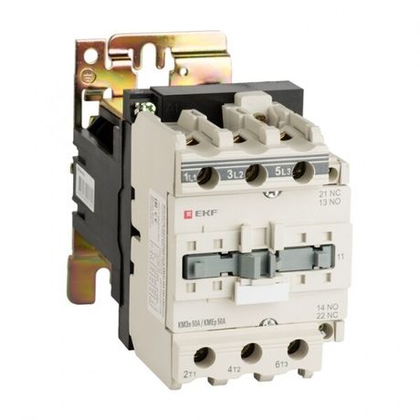 Контактор малогабаритный КМЭп 50А 220В DC 1NO 1NC EKF PROxima | ctr-s-50-220-nc-no-p