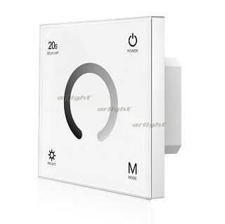 Панель SMART-P4-DIM-G-IN White (12-24V, 4x3A, Sens, 2.4G) (Arlight, IP20 Пластик, 5 лет) | 034774 Arlight