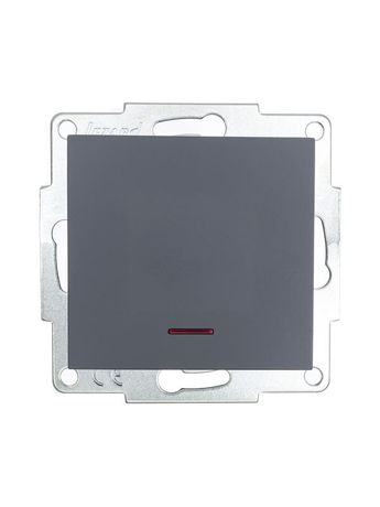 Выключатель 1-кл. СП Vesna с индикацией механизм графит. LEZARD 742-3488-111